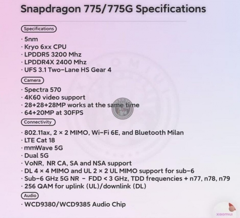 hnammobile - Qualcomm Snapdragon 775 -- Chipset đầu bảng dòng tầm trung lộ diện thông số - 2