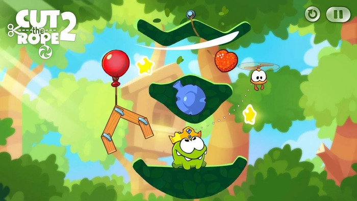 Giao diện game Cut the Rope 2