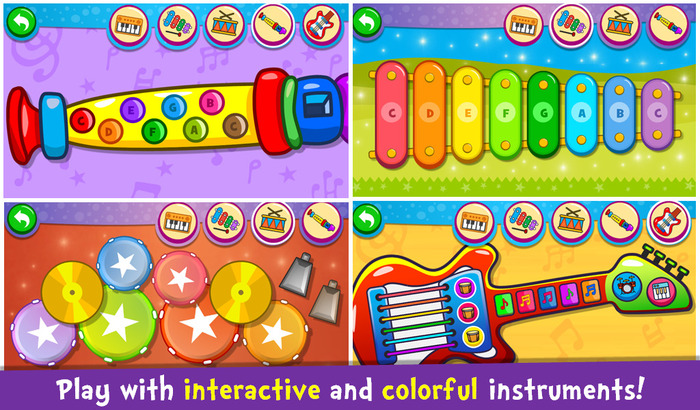 Giao diện game Piano Kids - Music & Songs