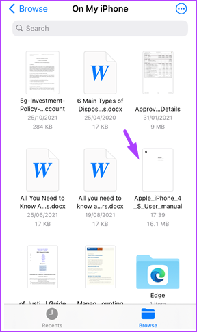Cách lưu tài liệu PDF trong ứng dụng Files trên iPhone