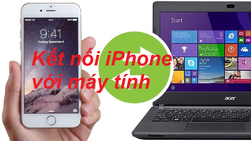 cách kết nối iphone với máy tính