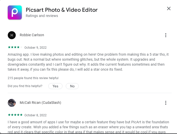 Review Ứng dụng chỉnh ảnh Piscsart
