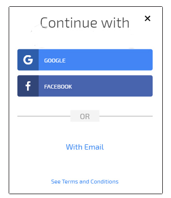 Đăng nhập vào Clipchamp bằng Gmail, Facebook