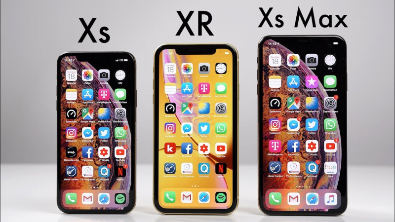Điện thoại iPhone Xs, XR và Xs Max