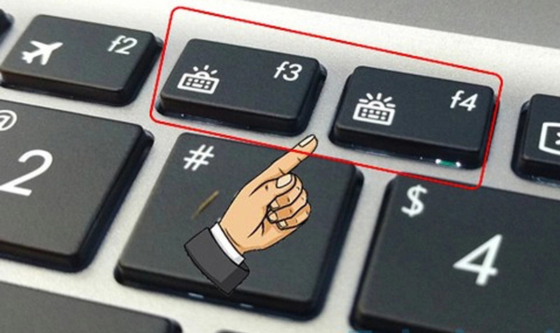Khi đã tìm được phím có biểu tượng đèn thì bạn chỉ cần nhấn vào phím cứng là bật đèn bàn phím thành công