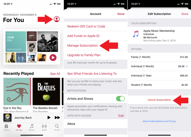 hnammobile - Cách hủy đăng ký gói mua ứng dụng trên iPhone, iTunes hoặc Mac - 4