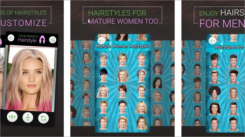 Ứng dụng Hair Style Changer Thử kiểu tóc thay đổi kiểu tóc nam nữ  Link  tải free cách sử dụng