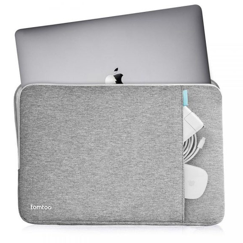 Túi Chống Sốc Tomtoc Protective MacBook Air/Retina 14inch (A13-C01) tích hợp thêm ngăn phụ bên hông giúp người dùng đựng chuột hoặc bộ sạc 
