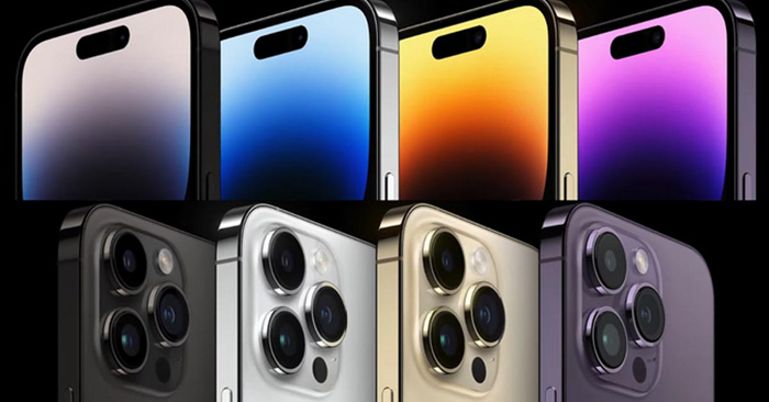 Bảng màu sắc thời thượng và đẹp mắt của iPhone 14 Pro