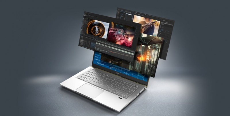 Laptop Acer Swift X SFX14 41G R61A 2021 - Thiết kế sang trọng, mỏng nhẹ và  mạnh mẽ