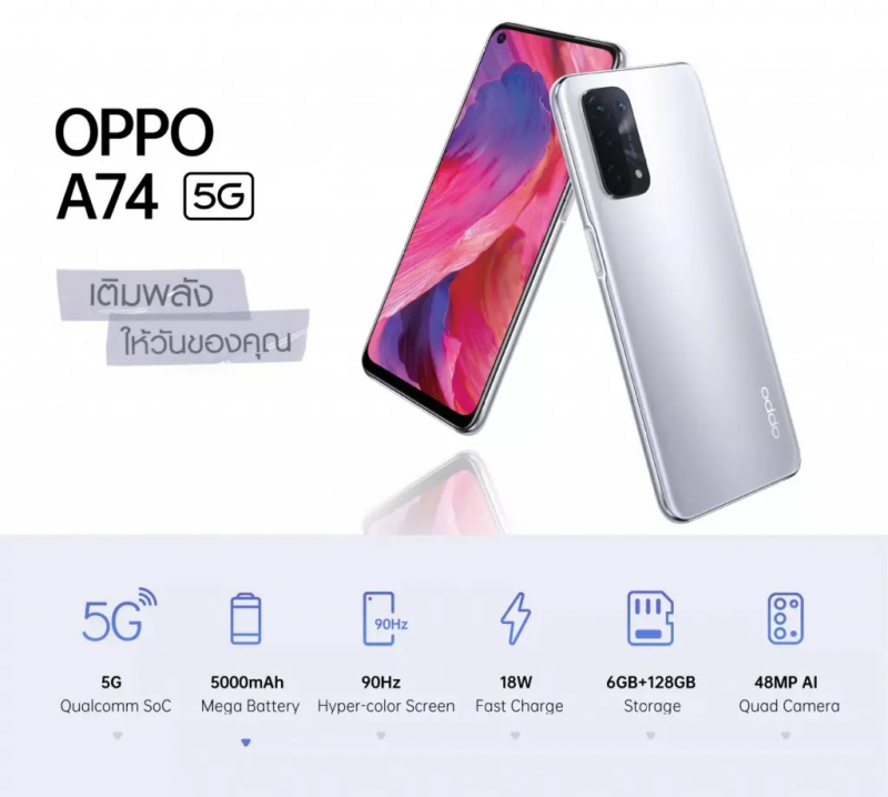 hnammobile - OPPO A74 4G và OPPO A74 5G chính thức ra mắt với Snapdragon 662 và Snapdragon 480 - 4