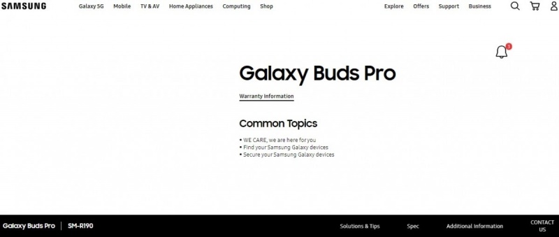 hnammobile - Xuất hiện thông tin Galaxy Buds Pro xuất hiện trên website của Samsung - 2