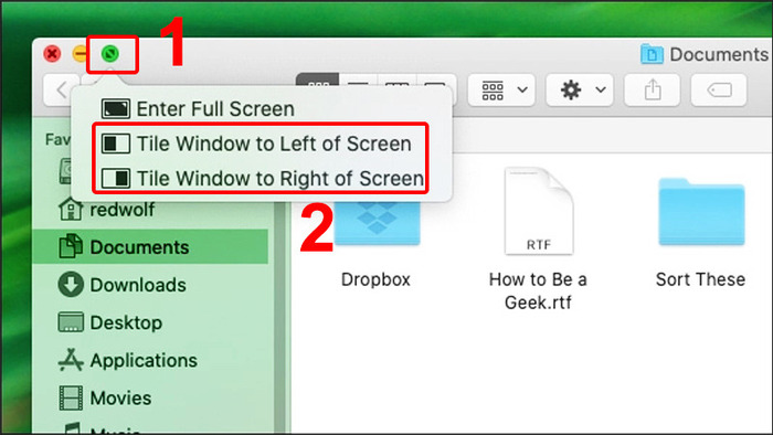 Chia màn hình đối với phiên bản Mac OS Catalina trở lên
