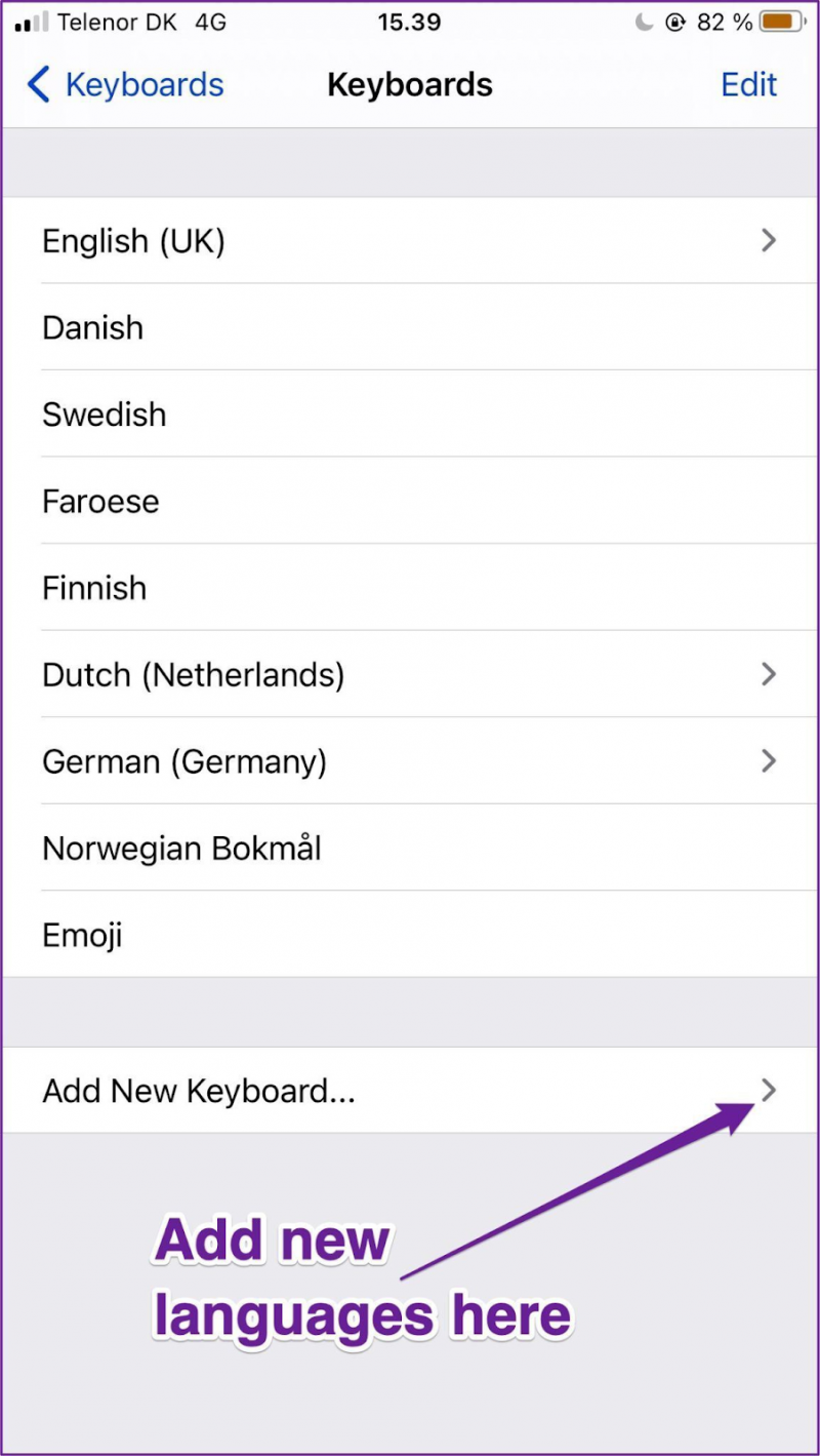 Cách thêm ngôn ngữ mới trên bàn phím iPhone