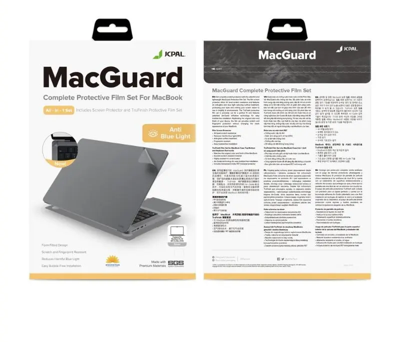 Bộ dán MacBook JCPAL Macguard Air M2 13 inch 6in1: sức mạnh chống ánh sáng xanh và chống trầy tuyệt đối