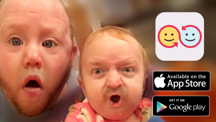 Hình ảnh thú vị của app ghép mặt vào video Face Swap Live