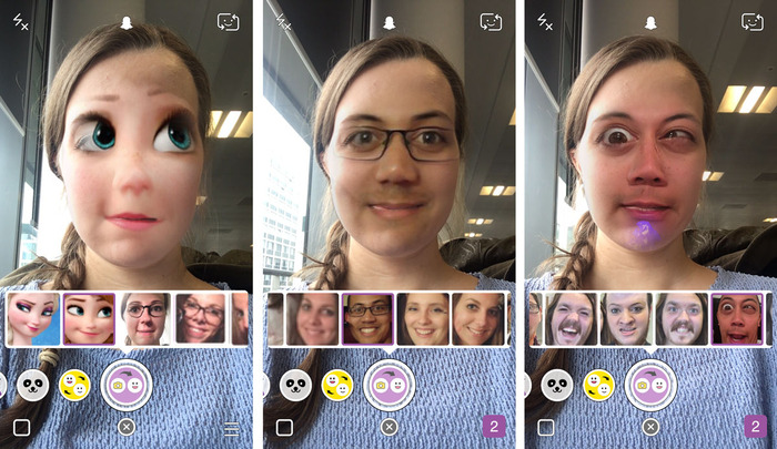 Hoán đổi khuôn mặt trên ứng dụng Snapchat