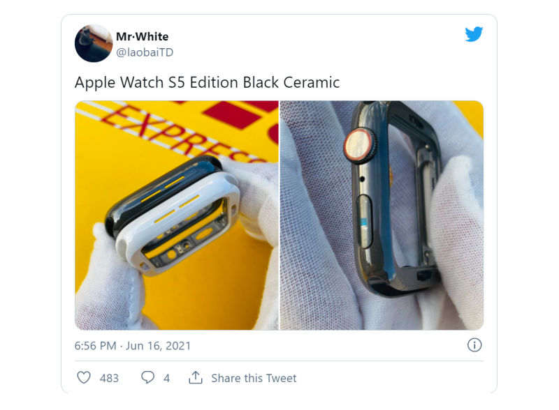 hnammobile - Xuất hiện Apple Watch Series 5 Edition chưa được phát hành bằng gốm đen - 2