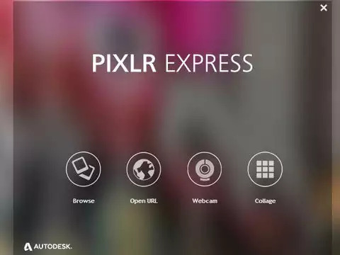Mở ứng dụng Pixlr và chọn Collage