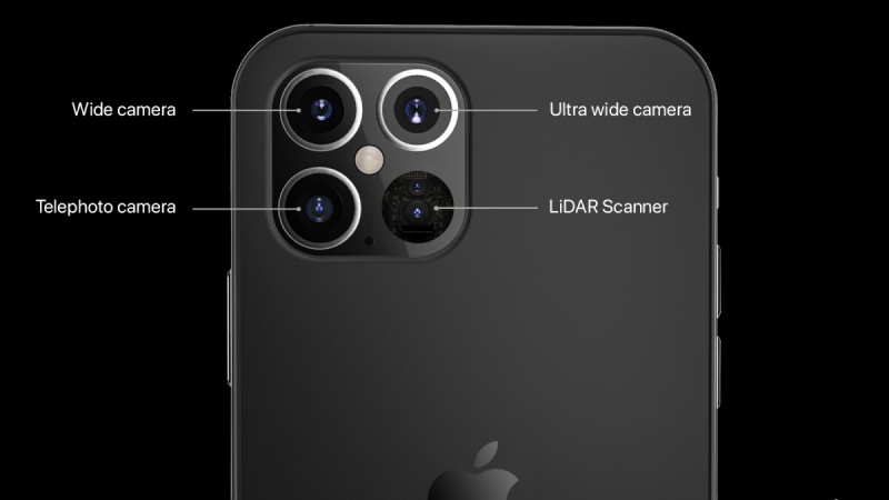 Cụm camera của iPhone 12 Pro