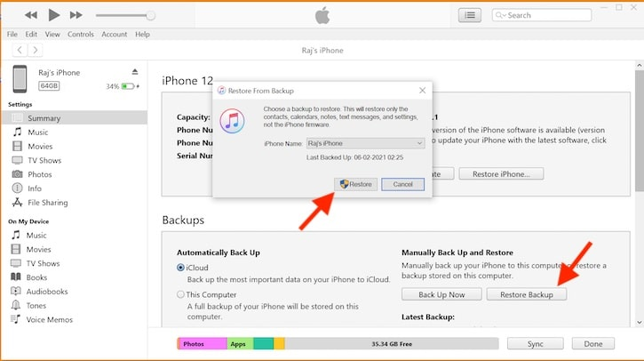 Khôi phục iPhone/ iPad bằng iTunes trên máy tính Windows hoặc máy Mac cũ
