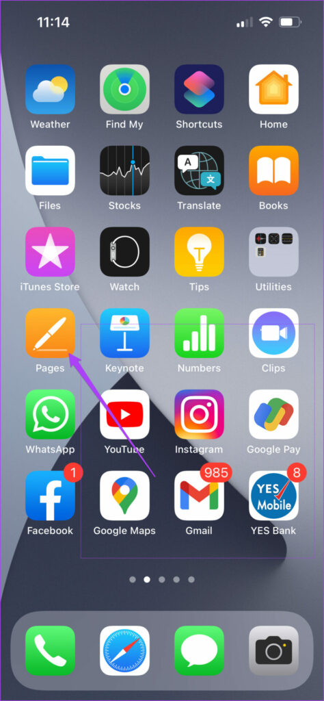 Thay đổi màu nền trong ứng dụng Pages trên iPhone