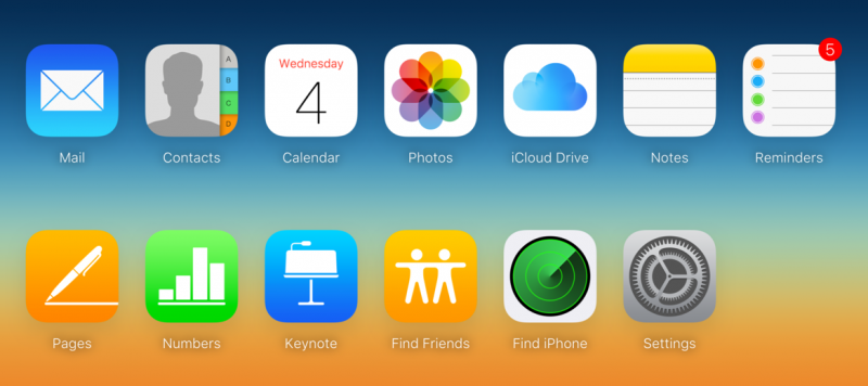 tạo icloud