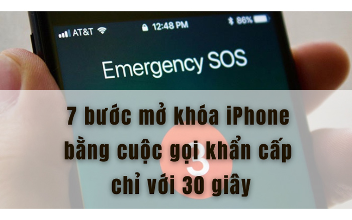 Cách mở khóa iPhone bằng cuộc gọi khẩn cấp