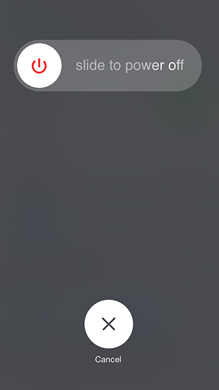 Nhấn chọn “Cancel” ở giữa phía dưới màn hình iPhone