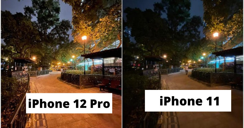 So sảnh ảnh chụp khi thiếu ánh sáng giữa iPhone 12 Pro với iPhone 11