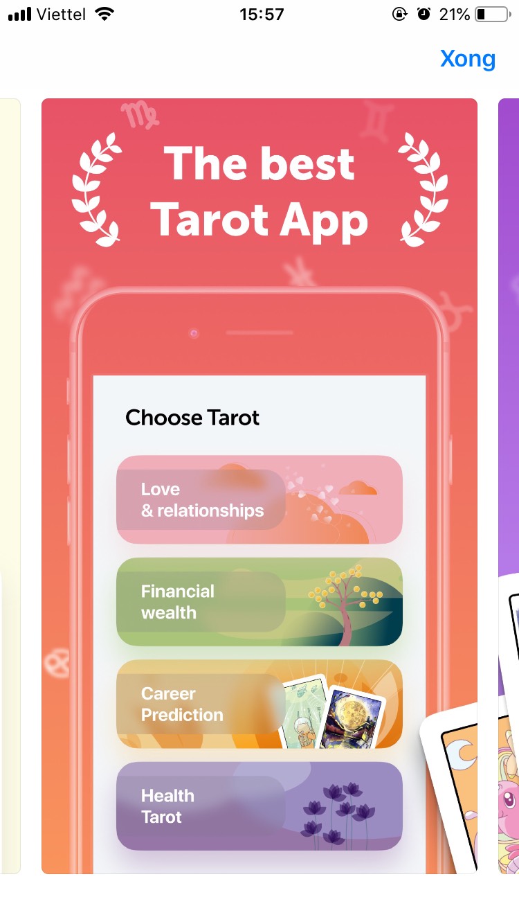 App “Bói bài Tarot - Bói tình yêu”