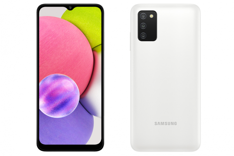 Thiết kế hiện đại trên điện thoại Samsung Galaxy A03s A037