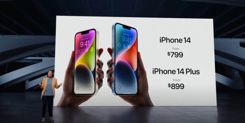 Giá bán iPhone 14 và iPhone 14 Plus