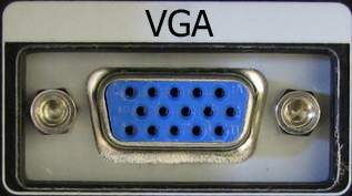 GIao diện của cổng VGA trên TV