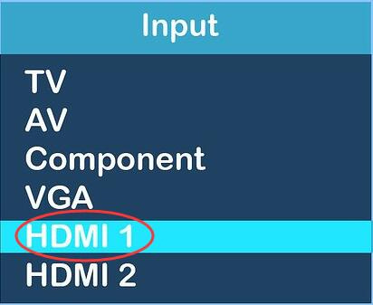 Chọn cổng HDMI trùng với tên cổng mà bạn đã cắm cáp phía sau tivi