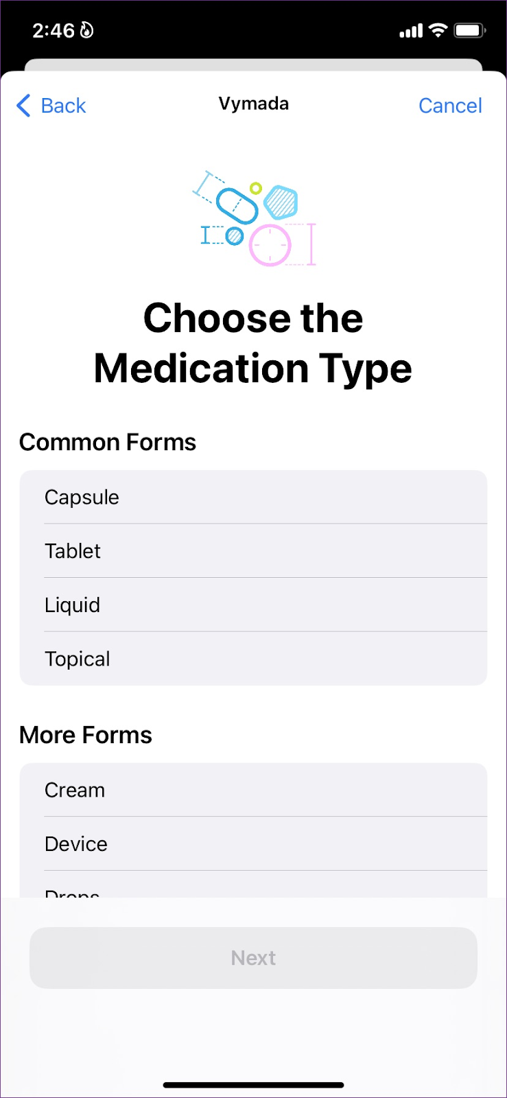 Cách thiết lập lời nhắc uống thuốc trong Apple Health