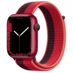 Apple Watch Series 7 GPS 45mm (PRODUCT)RED Aluminium Case with (PRODUCT)RED Loop Band MKNT3