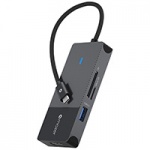 Bộ Chia Cổng Mazer USB-C Multimedia 7in1 (UC2MULTI7002) 