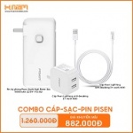 Combo Sạc - cáp - PDP Pisen
