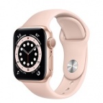 Apple Watch Series 6 44mm GPS Gold Aluminium Case with Pink Sand Sport Band M00E3 VN/A