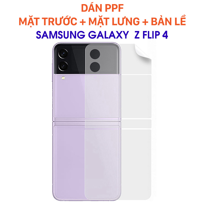 Bộ Dán Màn Hình Ppf Trước Sau Galaxy Z Flip 4 Chính Hãng Giá Rẻ