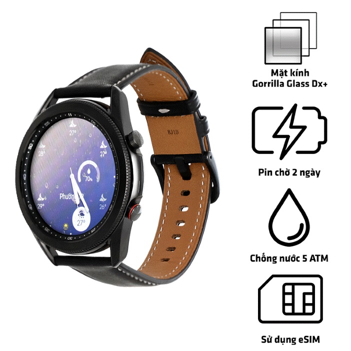 Samsung Galaxy Watch 3 LTE – một vài từ đủ để bạn hiểu sức hấp dẫn của sản phẩm này. Đồng hồ thông minh với khả năng kết nối 4G giải phóng bạn khỏi smartphone, đảm bảo tính liên lạc liên tục và lưu trữ được nhiều hơn. Hãy tìm hiểu thêm về thông số kỹ thuật và trải nghiệm xem hình ảnh liên quan đến Samsung Galaxy Watch 3 LTE ngay hôm nay.