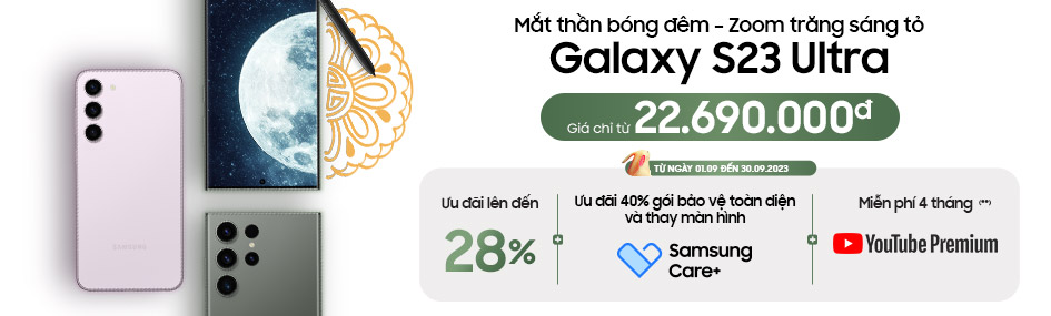 Galaxy S23 Ultra <br> Giá chỉ từ: 22.690.000đ