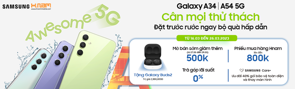 Galaxy A34|A54 5G <br> Đặt Trước Rước Quà Khủng