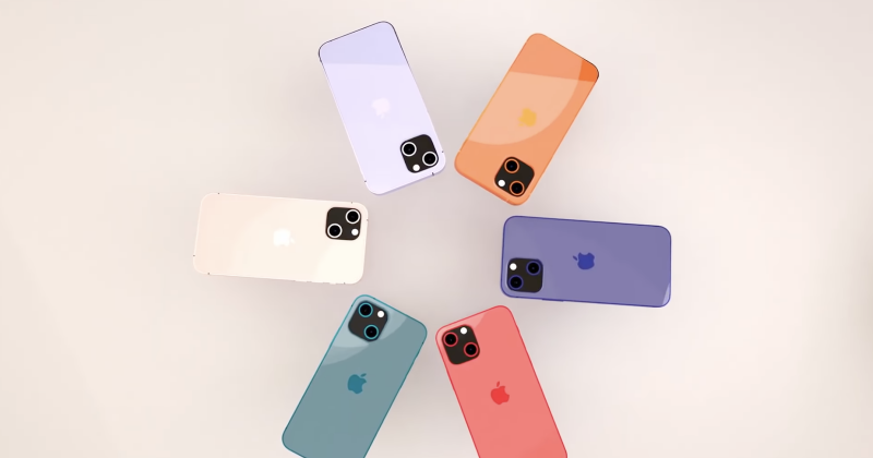 Chiêm ngưỡng 6 màu sắc mới trên concept iPhone 13