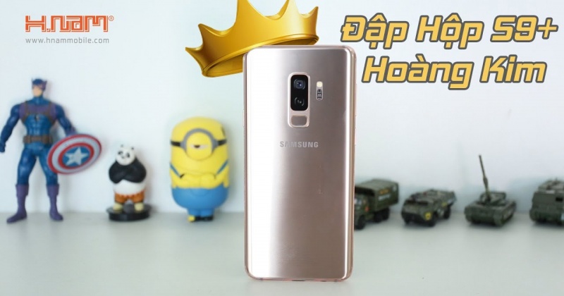 Đập hộp Galaxy S9+ màu Hoàng Kim đầu tiên tại Việt Nam!!!