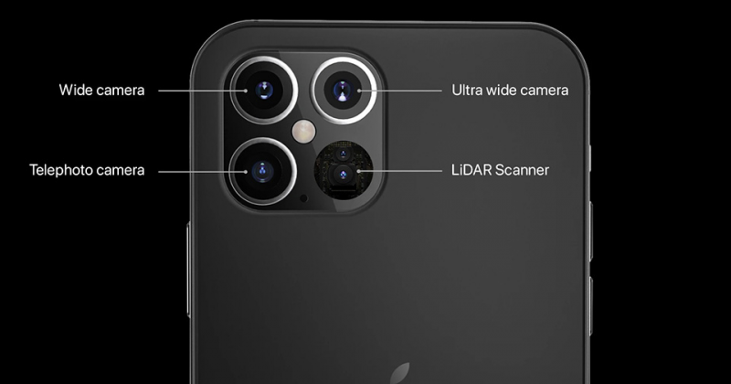 iPhone 12 Pro và iPhone 12 Pro Max đều được trang bị cảm biến LiDAR mới