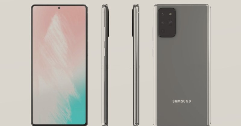Lộ diện hình ảnh render của Samsung Galaxy Note 20