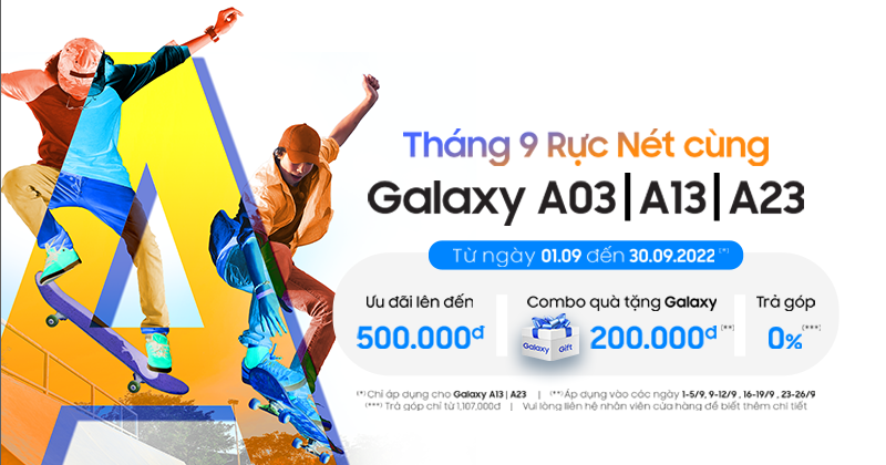 NHẬN NGAY COMBO BÁCH HÓA XANH & GALAXY PLAY ĐẾN 300.000Đ KHI MUA GALAXY A73, A53, A33