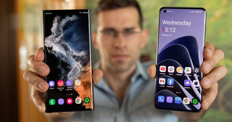 Samsung Galaxy S22 Ultra và OnePlus 10 Pro
